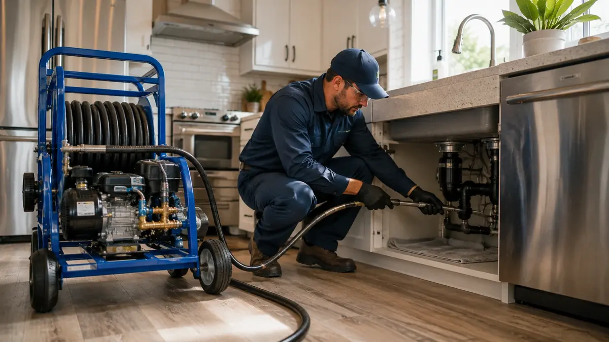 Kitchen Drain Hydro Jetting in Tranquillity